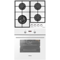 Комплект Hansa (духовка электрическая + поверхность газ на стекле) FCGW683299