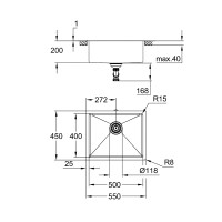 Мойка кухонная Grohe K700U 31574DL1