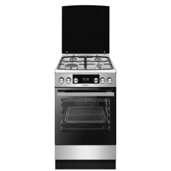 Hansa Плита комбінована, 65л, 50x60см, дисплей, конвекція, чавун, нерж