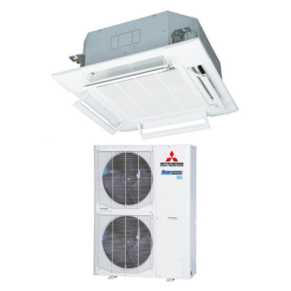 Касетний 4-потоковий кондиціонер Mitsubishi Heavy Hyper Inverter FDT100VH/FDC100VNX-W