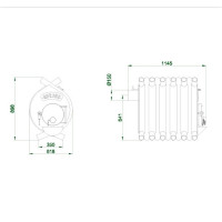 Піч-булер'ян Новаслав Quebec (тип-03)