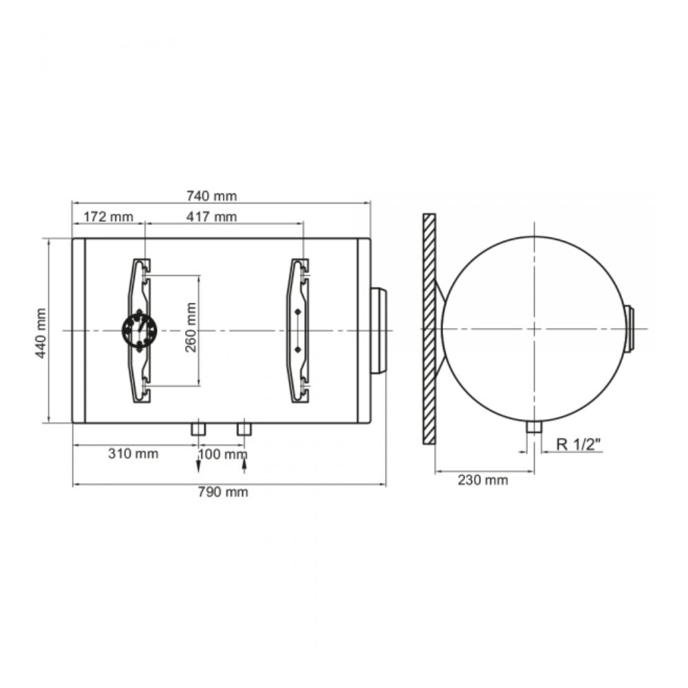 Бойлер Arti WHH Dry 150L/2 (602235)