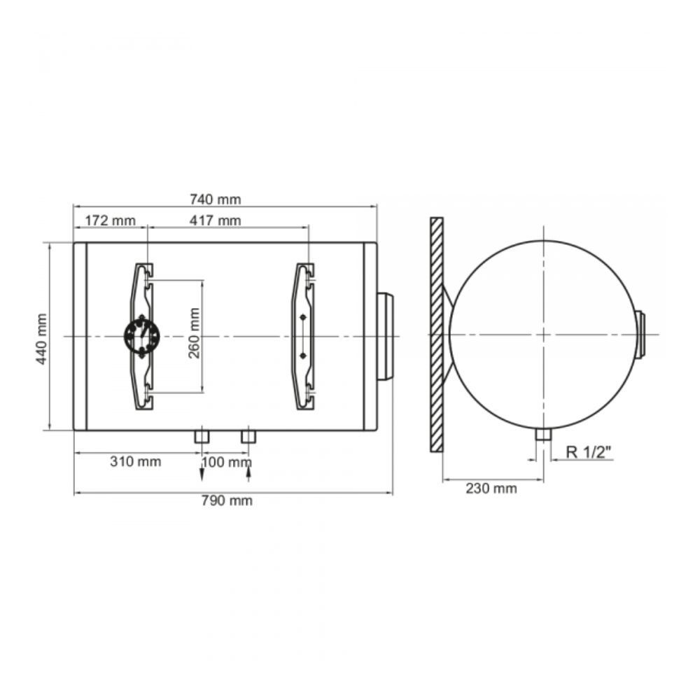 Бойлер Arti WHH Dry 120L/2 (602234)