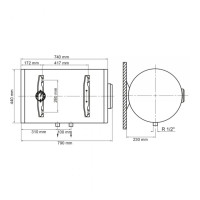 Бойлер Arti WHH Dry 120L/2 (602234)