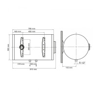 Бойлер Arti WHH Slim Dry 50L/2 (602239)
