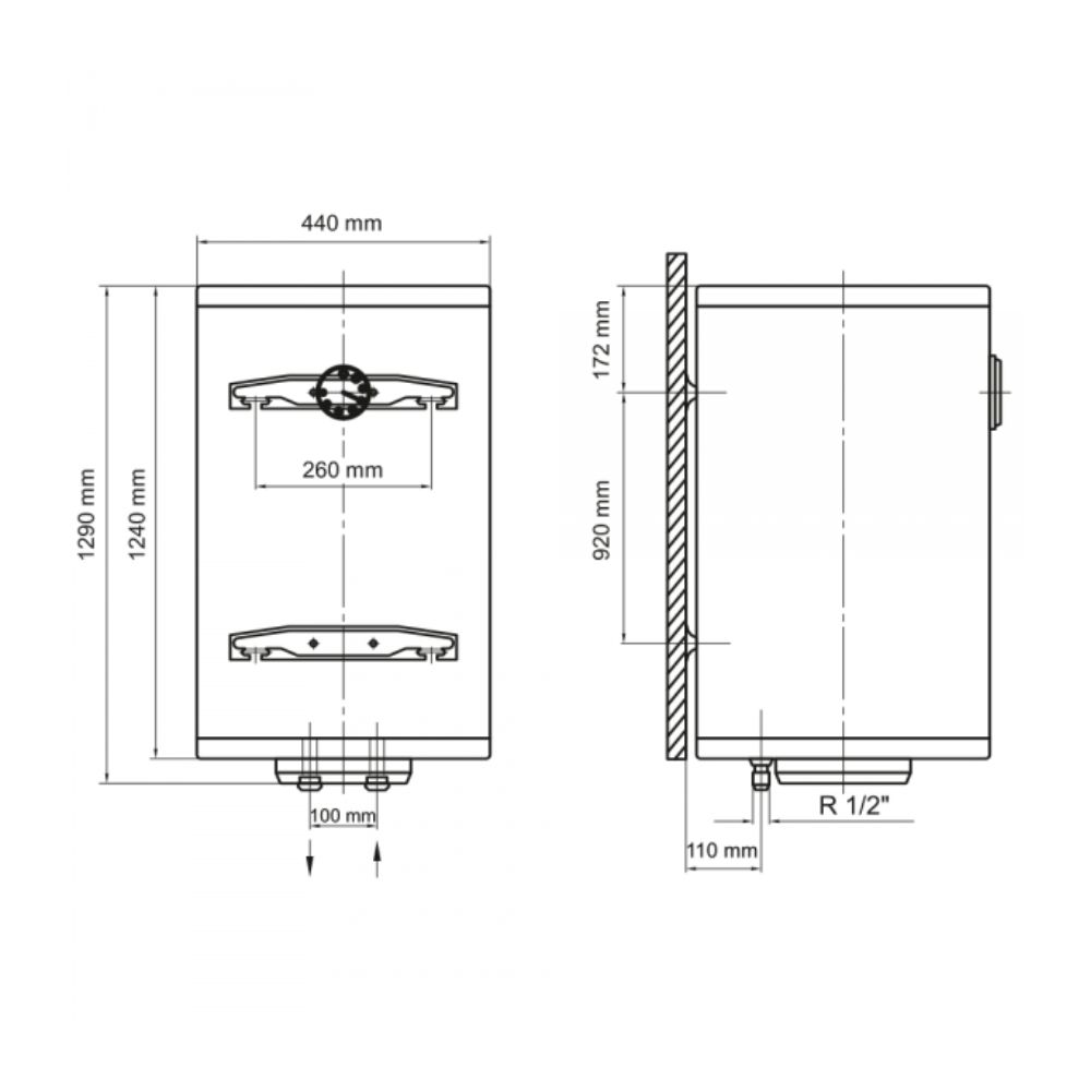 Бойлер Arti WHV Dry 150L/2 (602230)