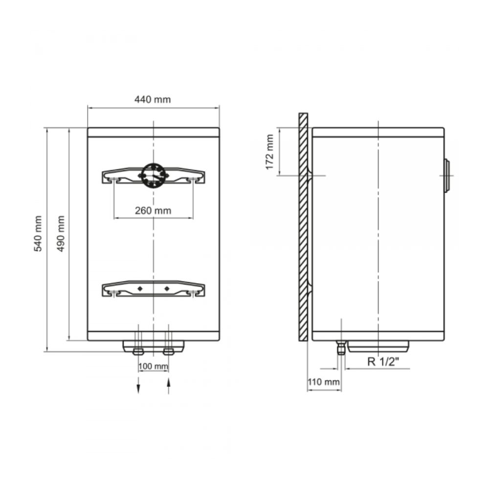 Бойлер Arti WHV Dry 50L/2 (602226)