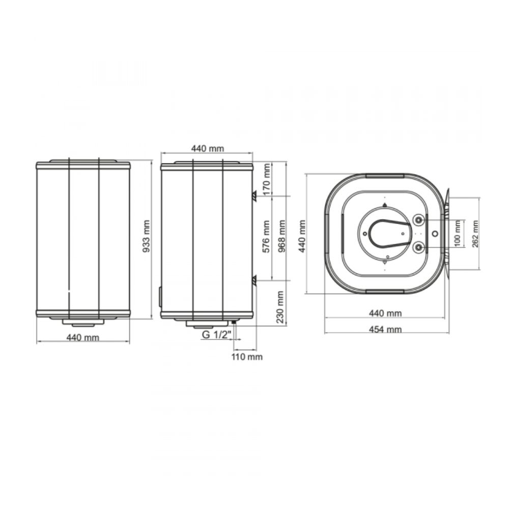 Бойлер Arti WH Cube Dry 100L/2 (602262)