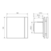 Витяжний вентилятор Soler&Palau SILENT 100 CZ CHAMPAGNE DESIGN 4C