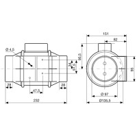 Канальный вентилятор Soler&Palau SILENT TD 160/100 N