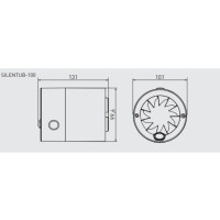Вытяжной вентилятор Soler&Palau SILENTUB 100