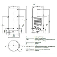Бойлер із покриттям (бак-акумулятор) Теплобак ВТП-4 1500