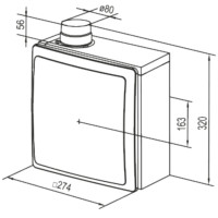 Витяжний вентилятор Ветнс ВНВ-1Д 80