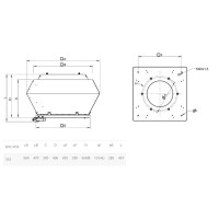 Центробежный крышный вентилятор Systemair DVC 315E-POC FTG EC