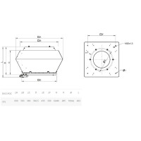 Центробежный крышный вентилятор Systemair DVCI 315E-POC FTG EC