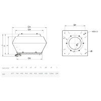 Центробежный крышный вентилятор Systemair DVCI 400E-POC FTG ЕС