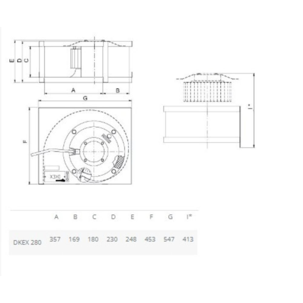 Центробежный вентилятор Systemair DKEX 280-4 (ATEX)
