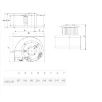 Центробежный вентилятор Systemair DKEX 280-4 (ATEX)